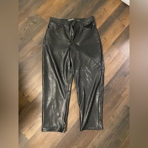 Abercrombie curve love leather pants